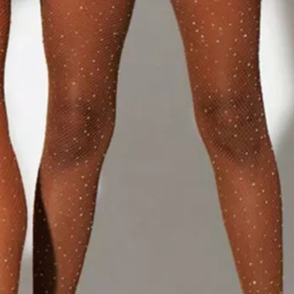 Restocked ❗️Sexy Fishnet Tights Rhinestone - Picture 6 of 7